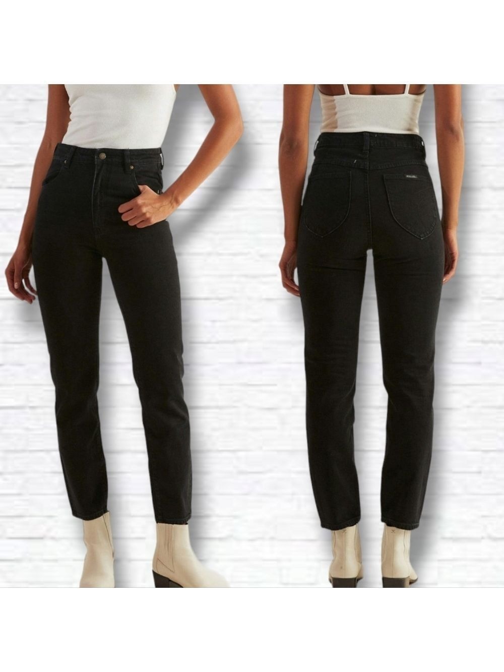 ROLLA'S Faded Black Dusters High Rise Slim Jean Size 29/8 x 28 L